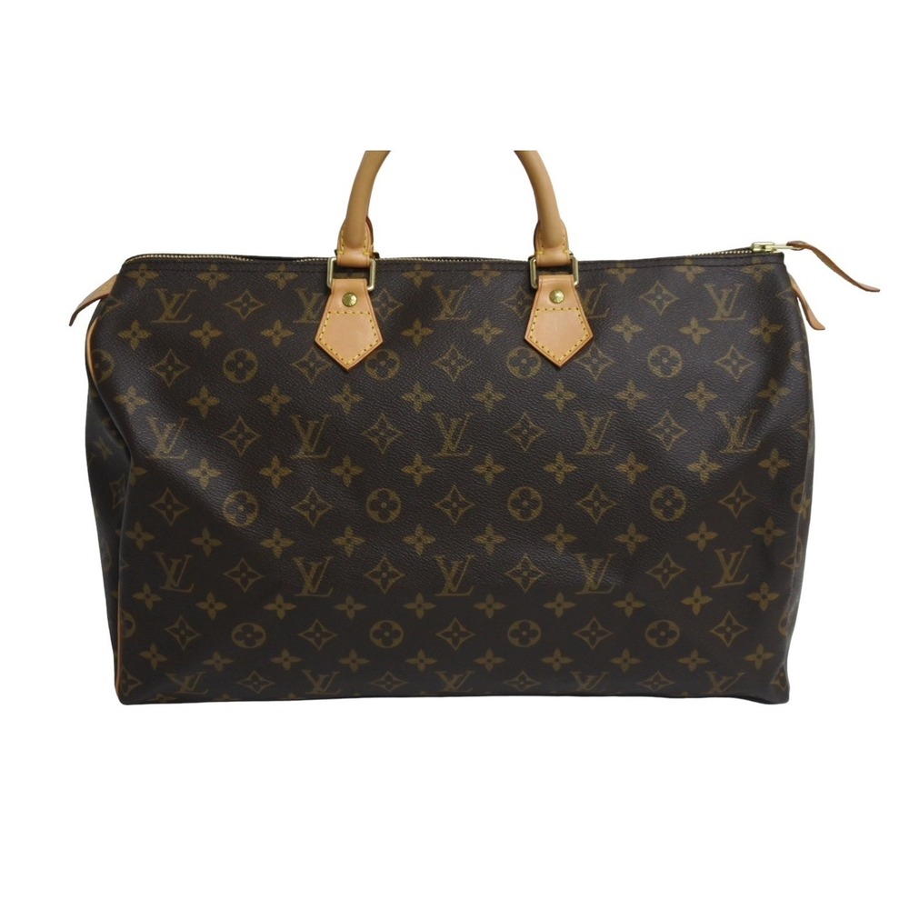 LOUIS VUITTON Speedy Handbag Monogram Coated Brown - Picture 2 of 9